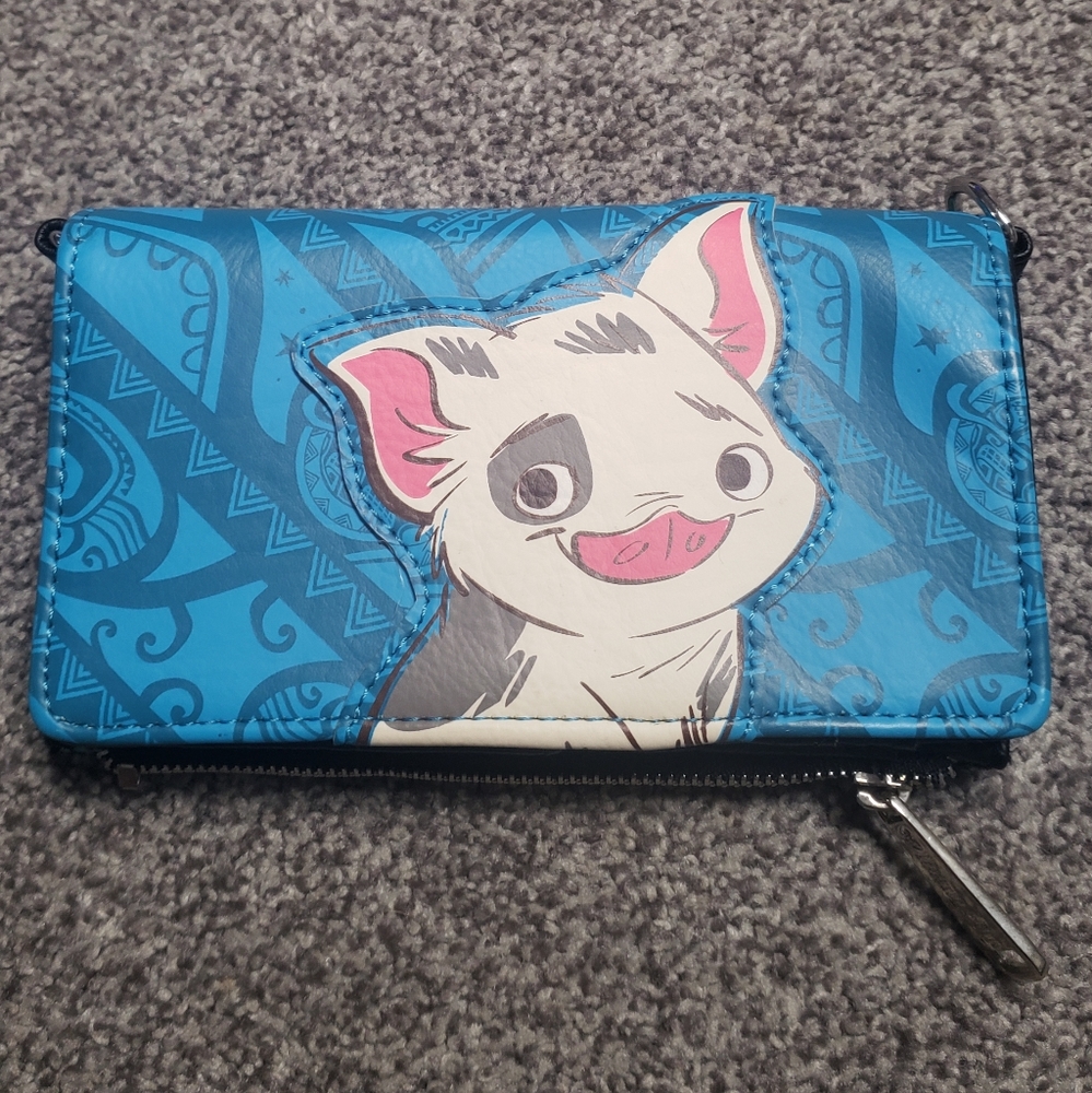 Loungefly Exclusive Moana Pua and Hei-Hei Wallet